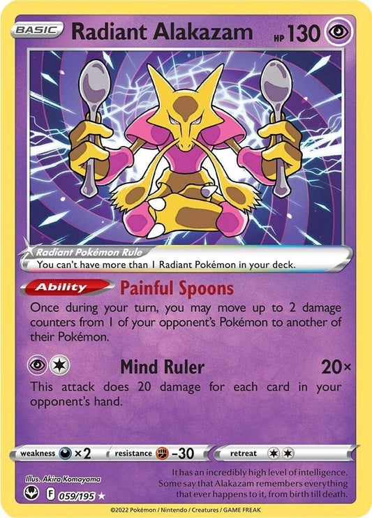 Pokemon - Radiant Alakazam (059/195) (SWSH12: Silver Tempest)