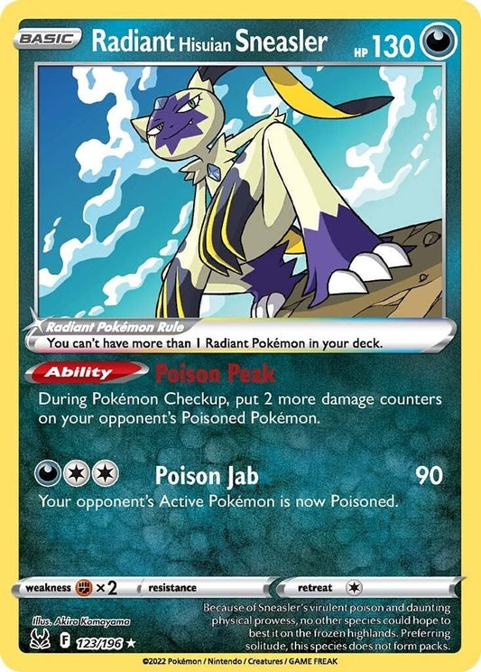Pokemon - Radiant Hisuian Sneasler (123/196) (SWSH11: Lost Origin)