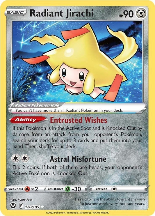 Pokemon - Radiant Jirachi (120/195) (SWSH12: Silver Tempest)