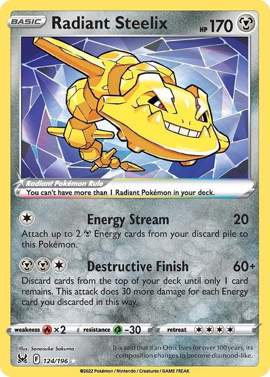 Pokemon - Radiant Steelix (124/196) (SWSH11: Lost Origin)