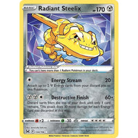 Pokemon Radiant Steelix (124/196) (SWSH11: Lost Origin) by LAB7 Malta, Europe