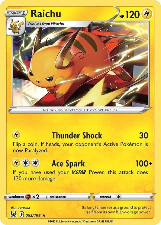 Pokemon - Raichu (053/196) (SWSH11: Lost Origin)