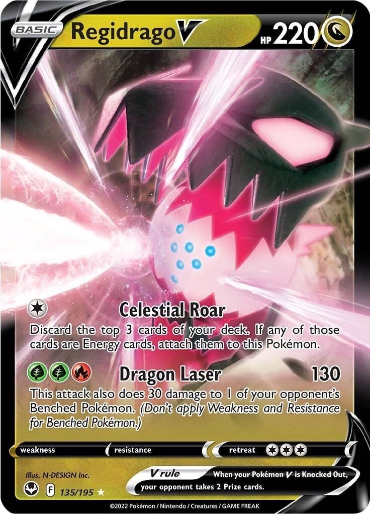Pokemon - Regidrago V (135/195) (SWSH12: Silver Tempest)