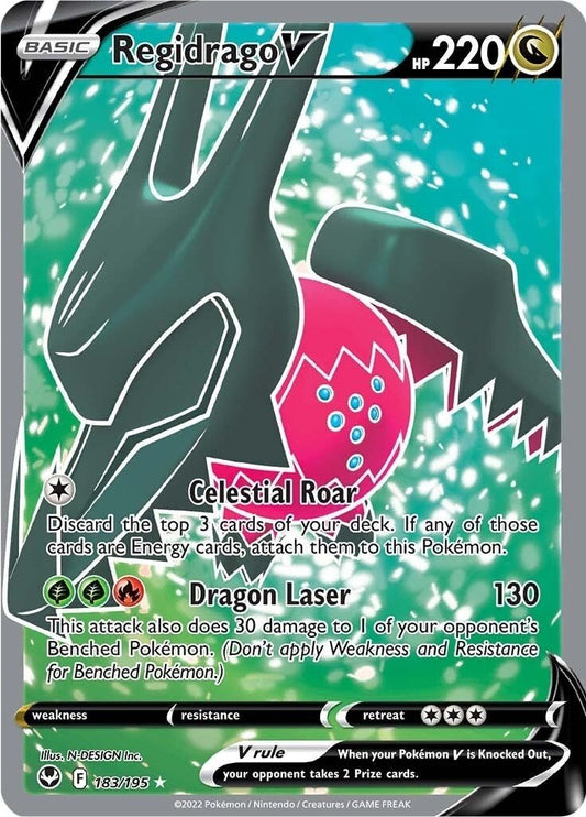 Pokemon - Regidrago V (Full Art) (183/195) (SWSH12: Silver Tempest)