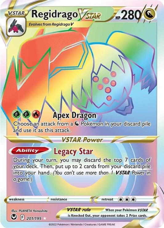Pokemon - Regidrago VSTAR (Secret) (201/195) (SWSH12: Silver Tempest)