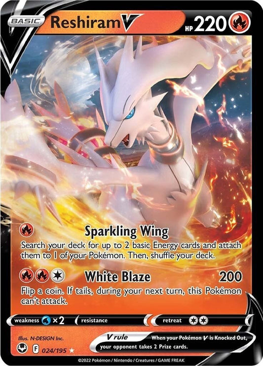 Pokemon - Reshiram V (024/195) (SWSH12: Silver Tempest)