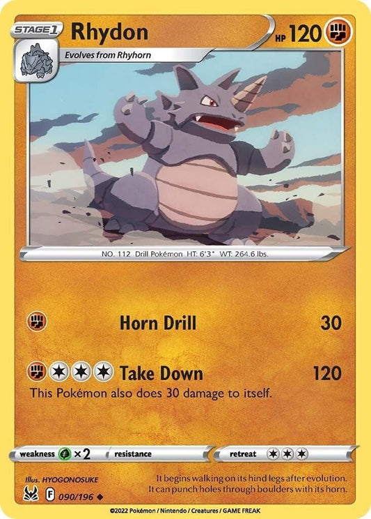 Pokemon - Rhydon (090/196) (SWSH11: Lost Origin)