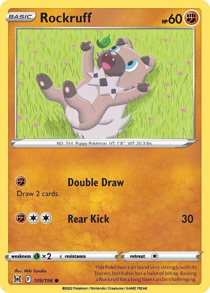 Pokemon - Rockruff (109/196) (SWSH11: Lost Origin)