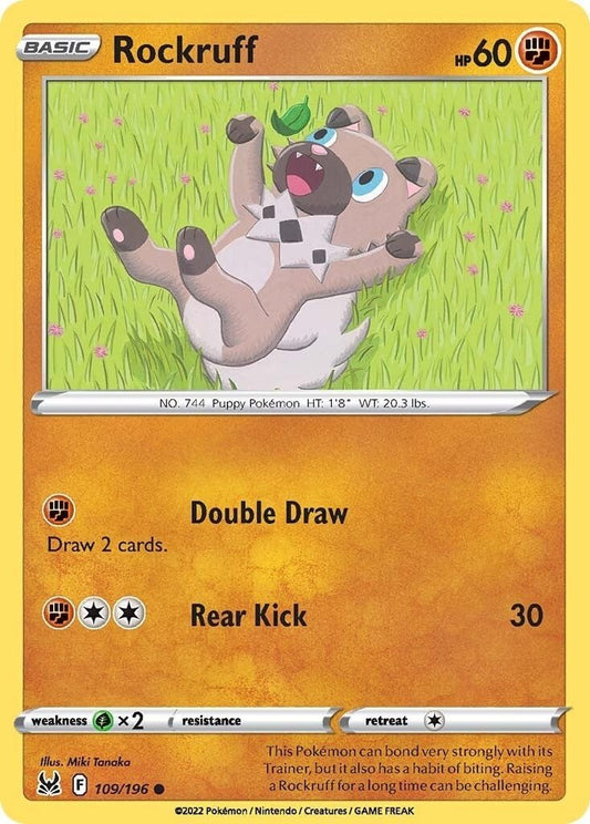 Pokemon - Rockruff (109/196) (SWSH11: Lost Origin)