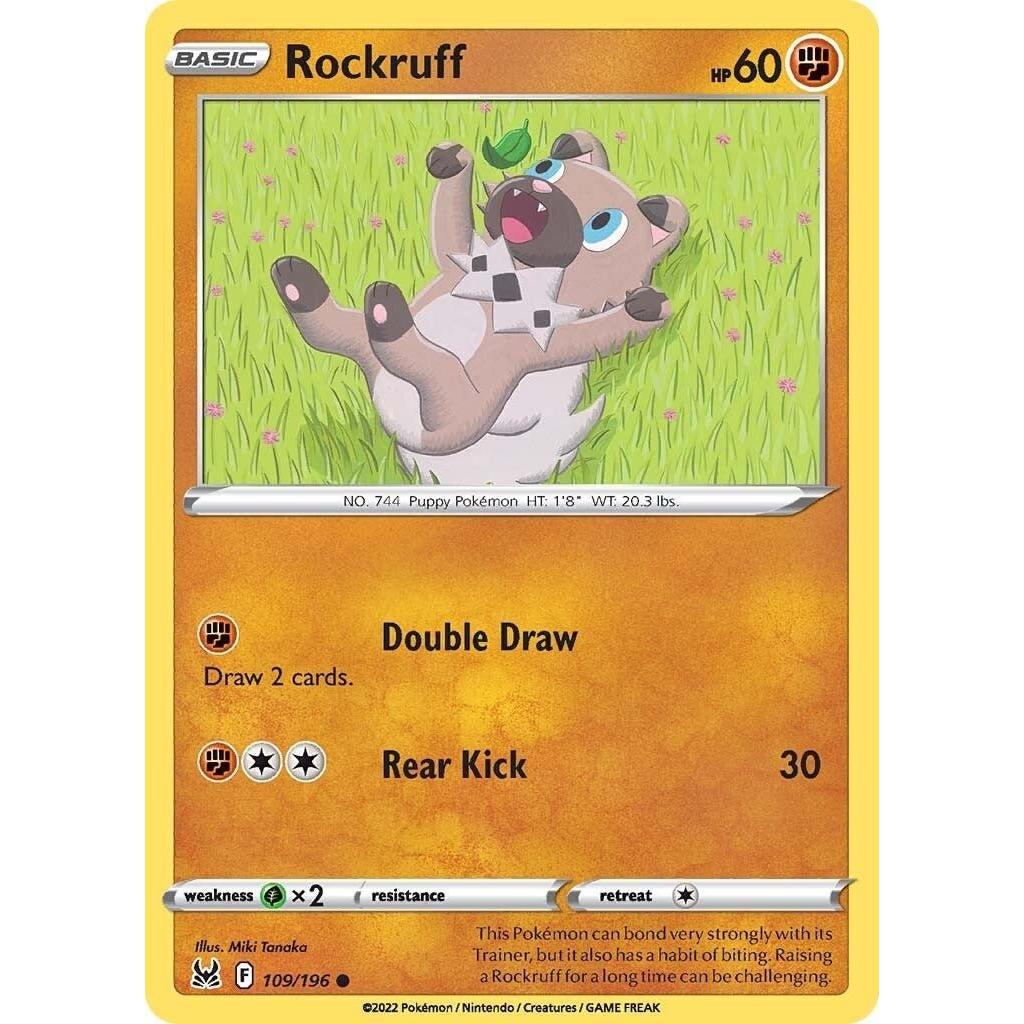 Pokemon Rockruff (109/196) (SWSH11: Lost Origin) by LAB7 Malta, Europe