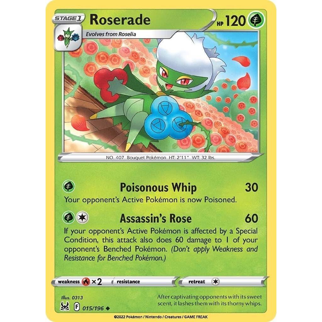 Pokemon Roserade (015/196) (SWSH11: Lost Origin) by LAB7 Malta, Europe