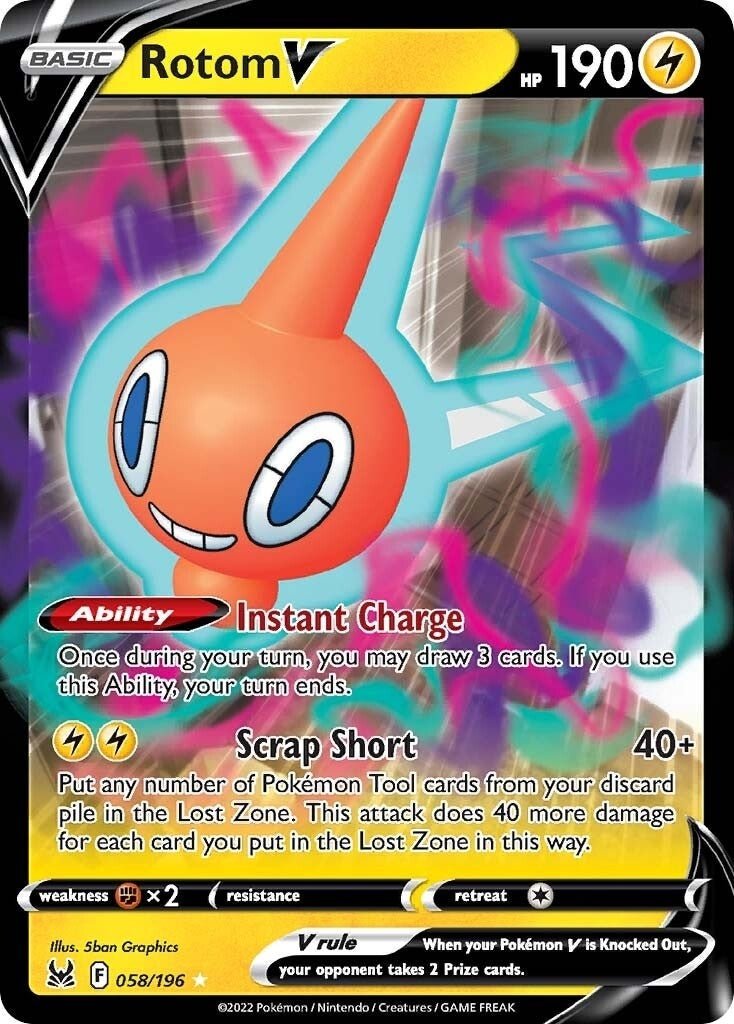 Pokemon - Rotom V (058/196) (SWSH11: Lost Origin)