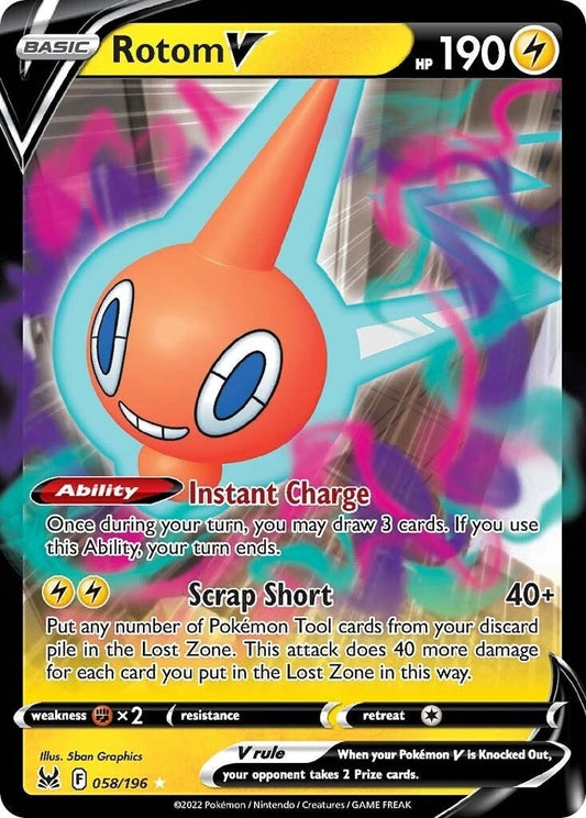 Pokemon - Rotom V (058/196) (SWSH11: Lost Origin)