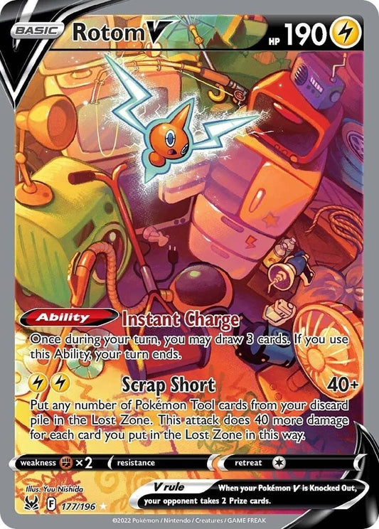 Pokemon - Rotom V (Alternate Full Art) (177/196) (SWSH11: Lost Origin)
