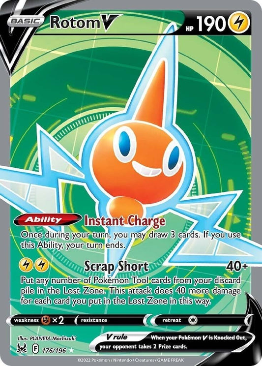 Pokemon - Rotom V (Full Art) (176/196) (SWSH11: Lost Origin)