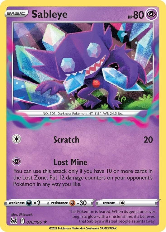 Pokemon - Sableye (070/196) (SWSH11: Lost Origin)