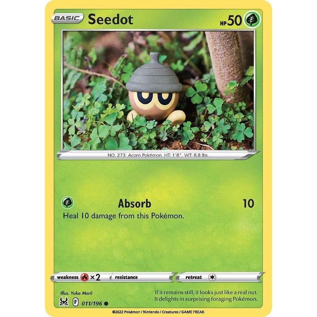 Pokemon Seedot (011/196) (SWSH11: Lost Origin) by LAB7 Malta, Europe