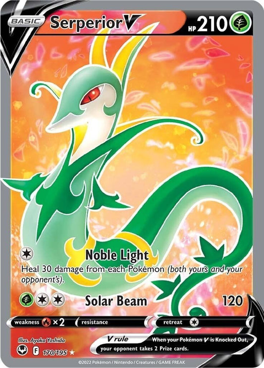 Pokemon - Serperior V (Full Art) (170/195) (SWSH12: Silver Tempest)