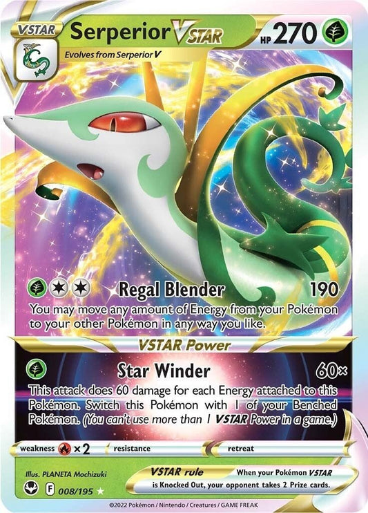 Pokemon - Serperior VSTAR (008/195) (SWSH12: Silver Tempest)
