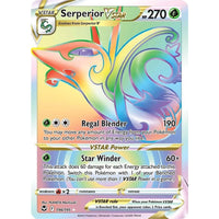 The Pokemon Company Serperior VSTAR (Secret) (196/195) (SWSH12: Silver Tempest) by LAB7 Malta, Europe
