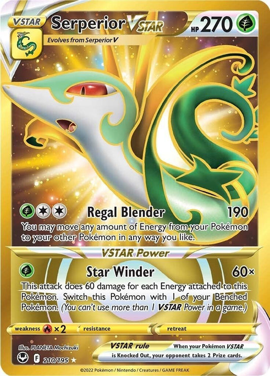 Pokemon - Serperior VSTAR (Secret) (210) (210/195) (SWSH12: Silver Tempest)