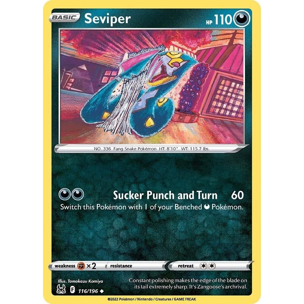 Pokemon Seviper (116/196) (SWSH11: Lost Origin) by LAB7 Malta, Europe