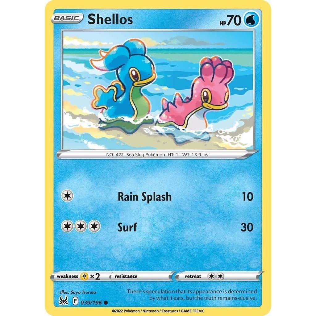 Pokemon Shellos (039/196) (SWSH11: Lost Origin) by LAB7 Malta, Europe
