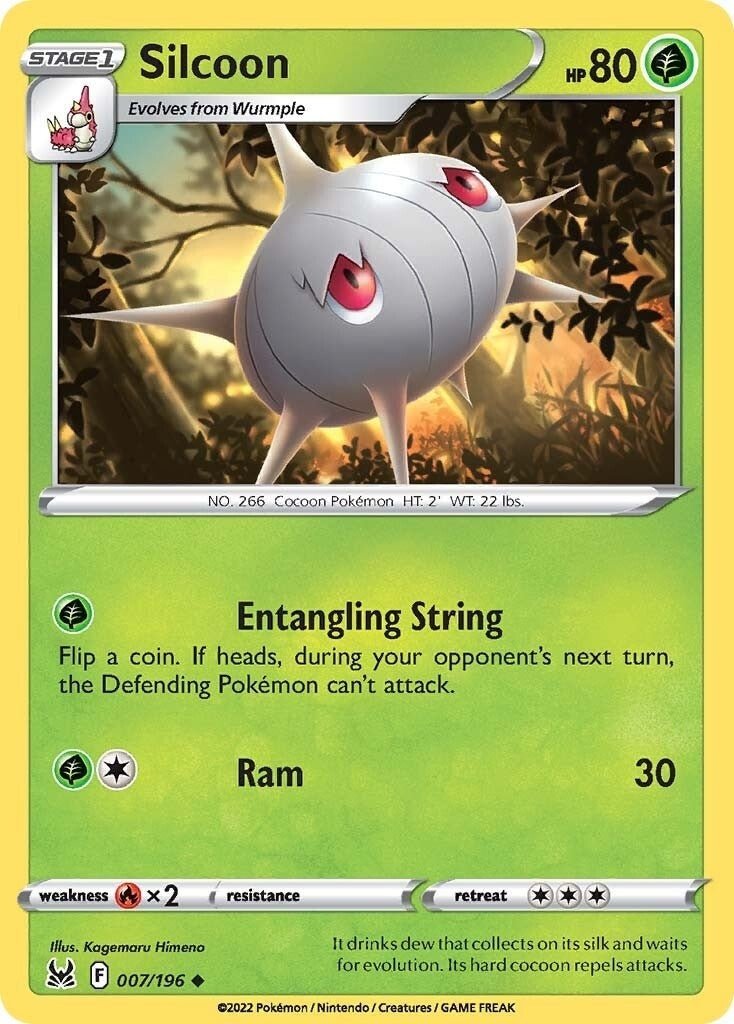 Pokemon - Silcoon (007/196) (SWSH11: Lost Origin)