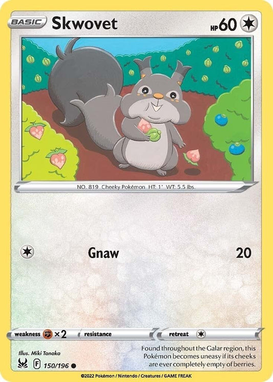 Pokemon - Skwovet (150/196) (SWSH11: Lost Origin)