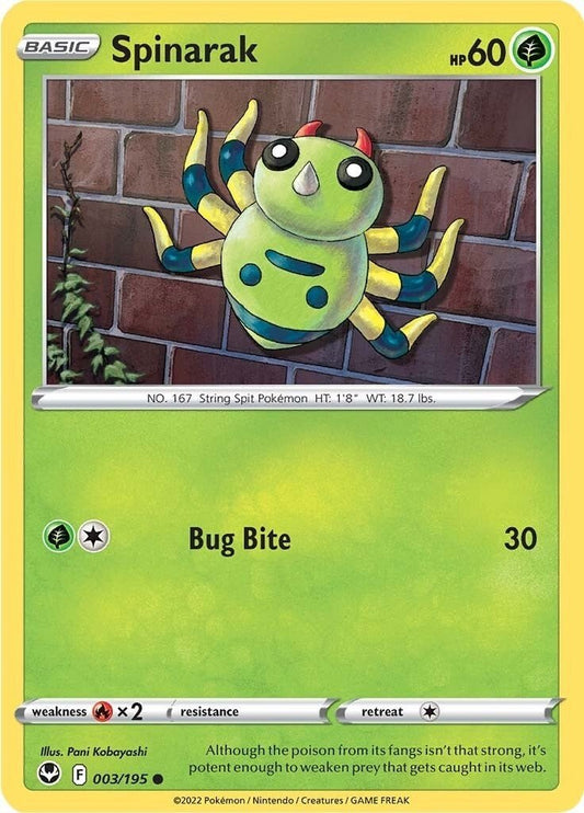 Pokemon - Spinarak (003/195) (SWSH12: Silver Tempest)
