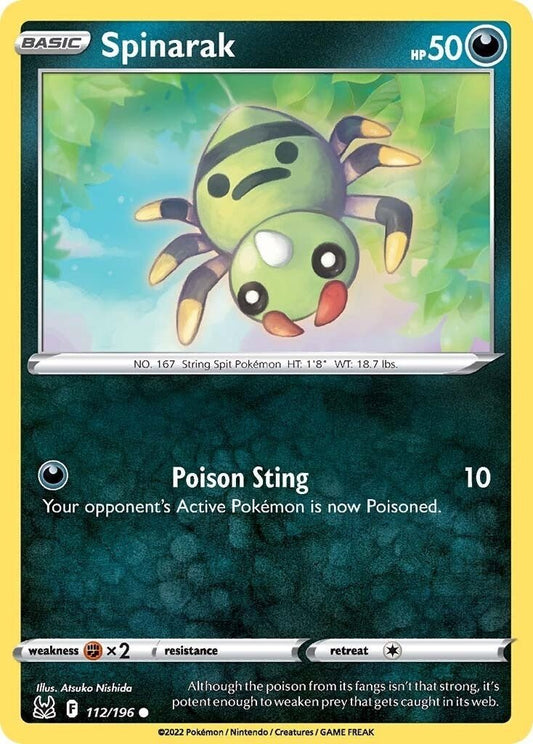 Pokemon - Spinarak (112/196) (SWSH11: Lost Origin)