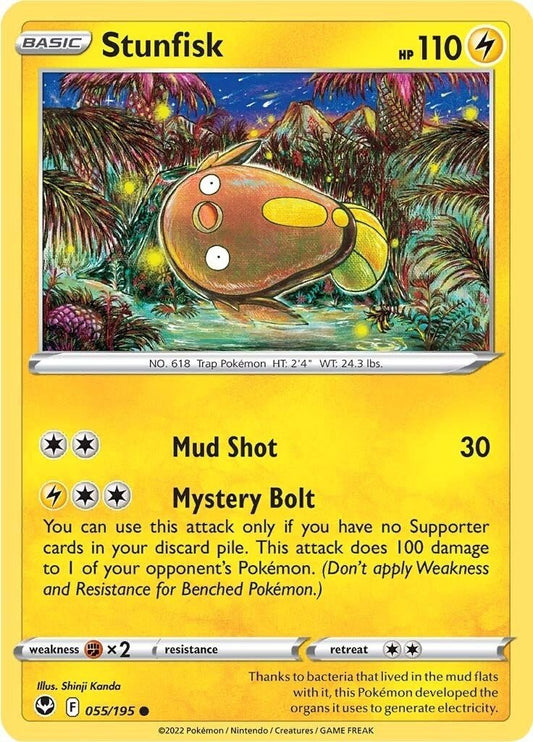 Pokemon - Stunfisk (055/195) (SWSH12: Silver Tempest)