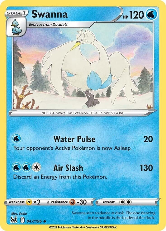 Pokemon - Swanna (047/196) (SWSH11: Lost Origin)