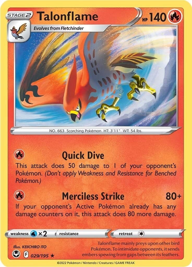 Pokemon - Talonflame (029/195) (SWSH12: Silver Tempest)