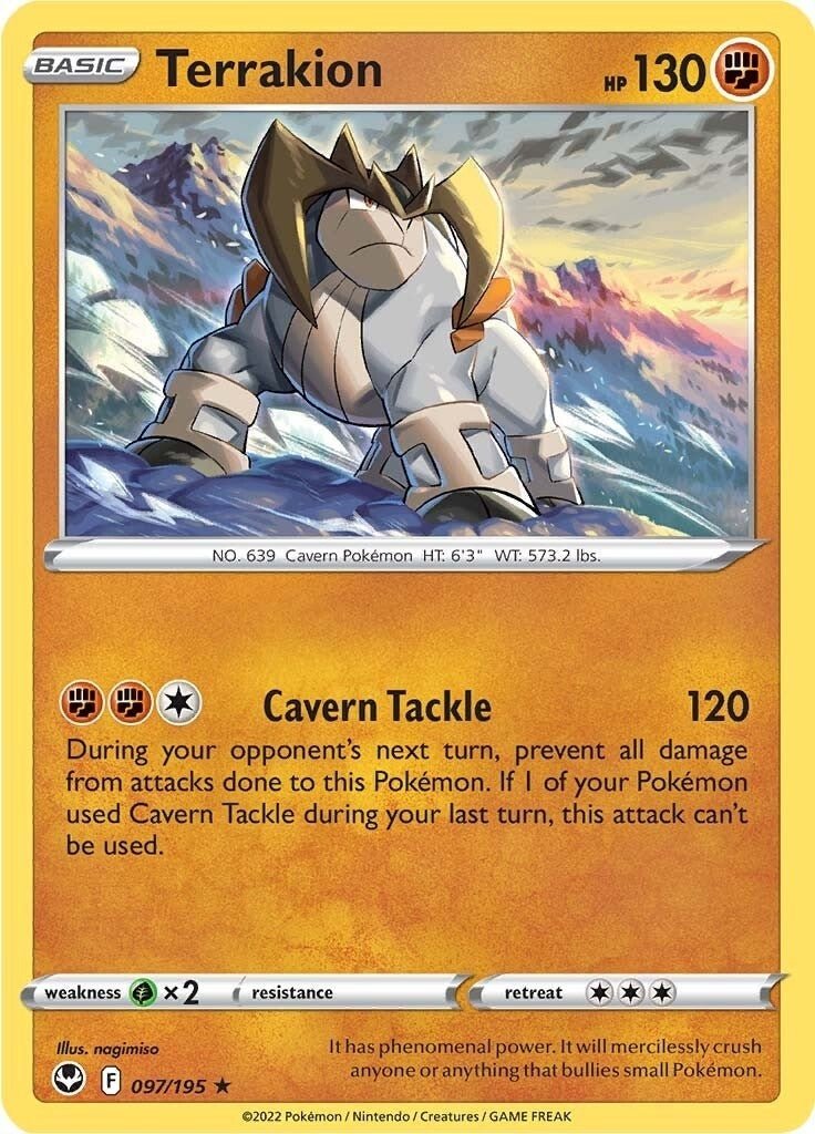Pokemon - Terrakion (097/195) (SWSH12: Silver Tempest)