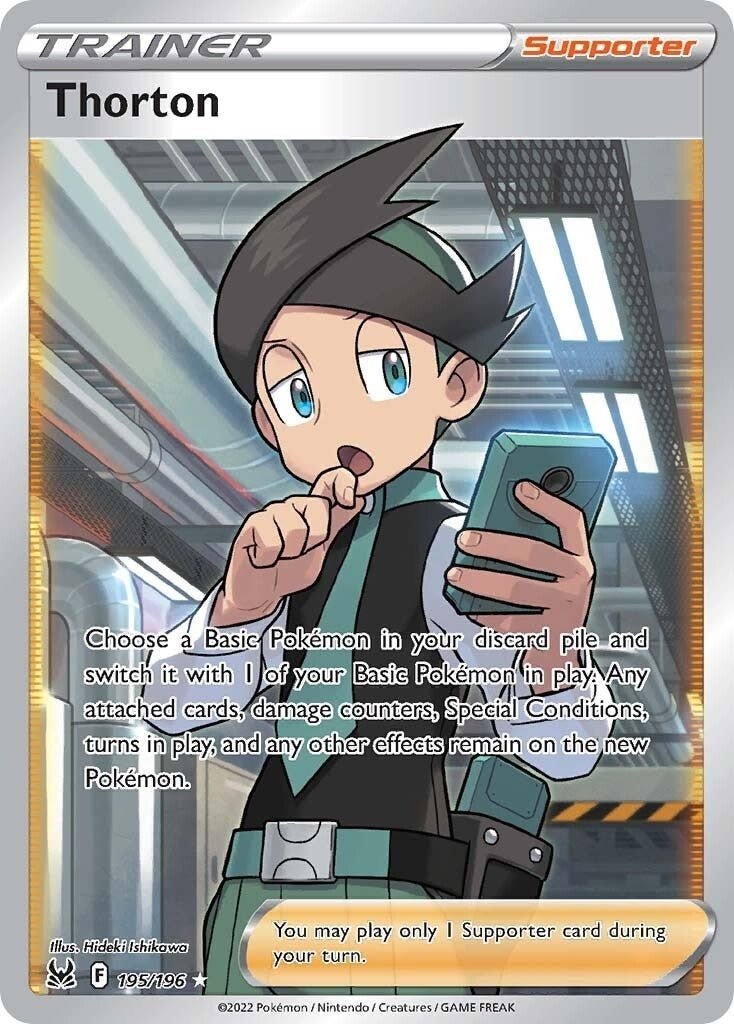 Pokemon - Thorton (Full Art) (195/196) (SWSH11: Lost Origin)