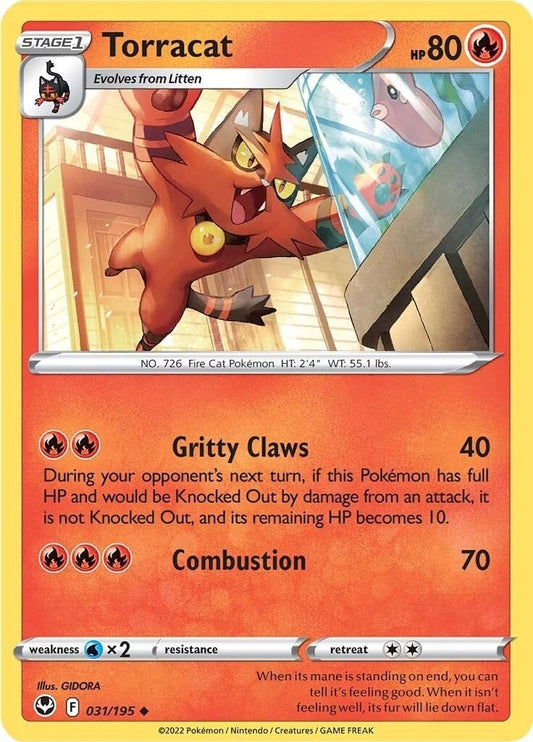 Pokemon - Torracat (031/195) (SWSH12: Silver Tempest)