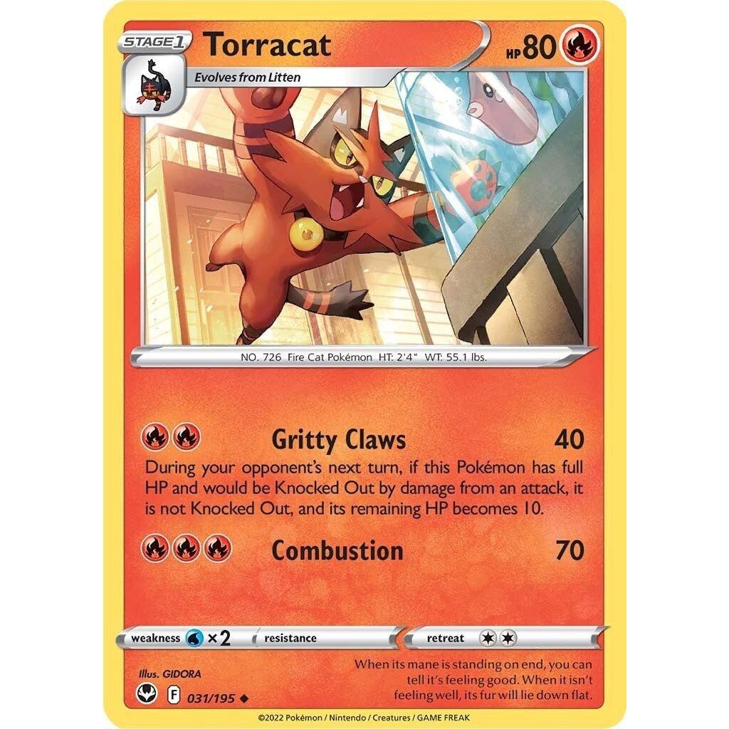 The Pokemon Company Torracat (031/195) (SWSH12: Silver Tempest) by LAB7 Malta, Europe