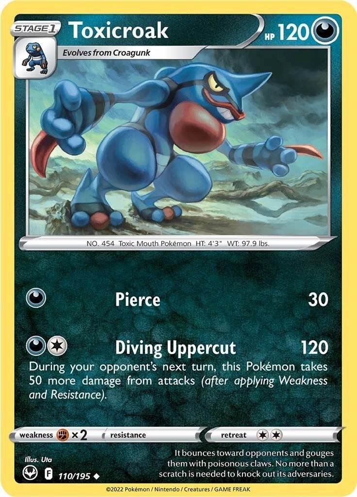 Pokemon - Toxicroak (110/195) (SWSH12: Silver Tempest)