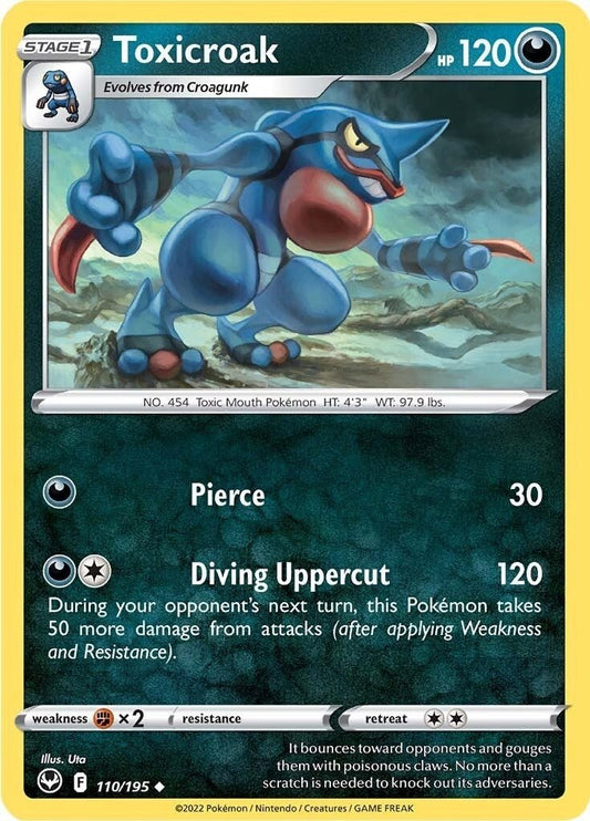 Pokemon - Toxicroak (110/195) (SWSH12: Silver Tempest)