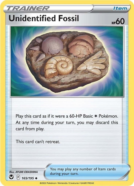 Pokemon - Unidentified Fossil (165/195) (SWSH12: Silver Tempest)