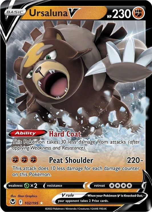 Pokemon - Ursaluna V (102/195) (SWSH12: Silver Tempest)