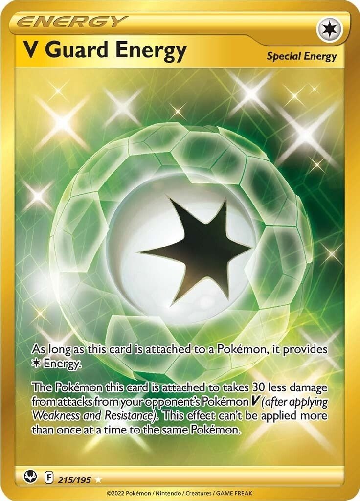 Pokemon - V Guard Energy (Secret) (215/195) (SWSH12: Silver Tempest)