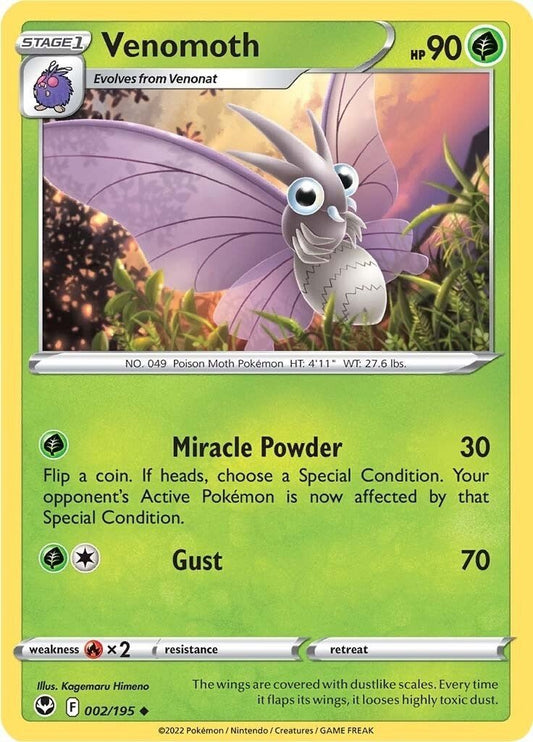 Pokemon - Venomoth (002/195) (SWSH12: Silver Tempest)