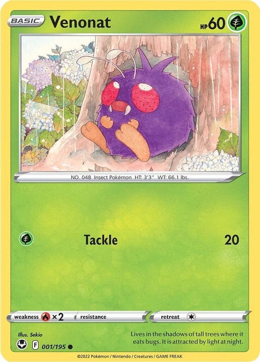 Pokemon - Venonat (001/195) (SWSH12: Silver Tempest)