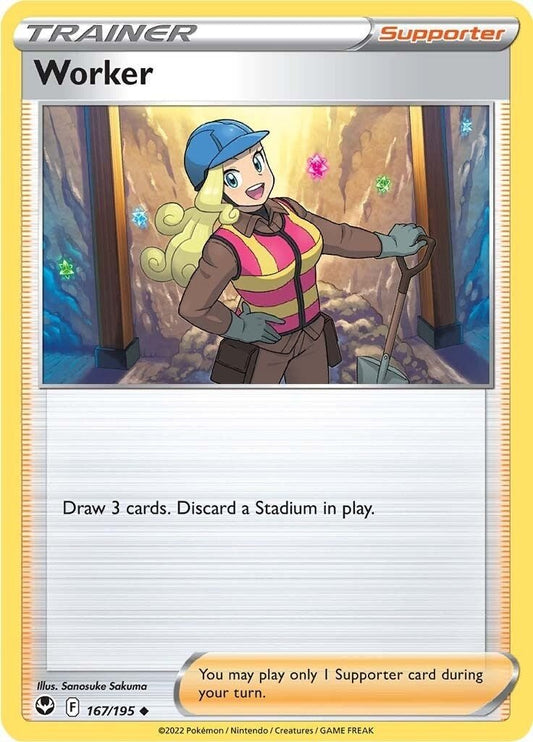Pokemon - Worker (167/195) (SWSH12: Silver Tempest)
