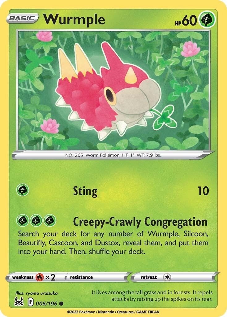Pokemon - Wurmple (006/196) (SWSH11: Lost Origin)