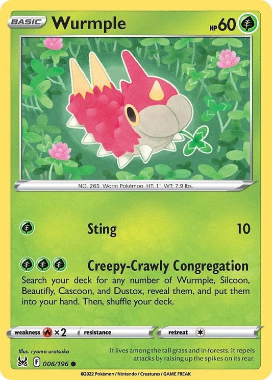 Pokemon - Wurmple (006/196) (SWSH11: Lost Origin)