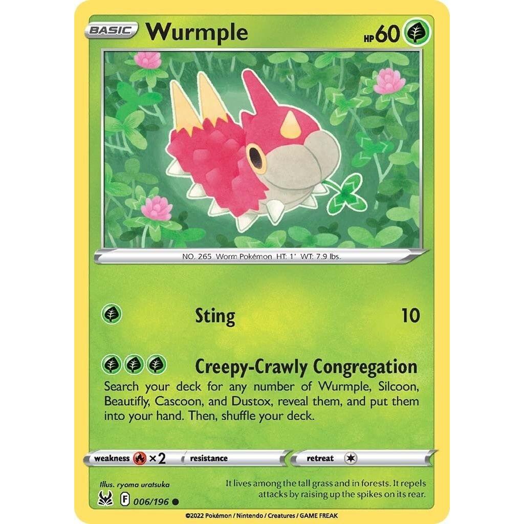 Pokemon Wurmple (006/196) (SWSH11: Lost Origin) by LAB7 Malta, Europe