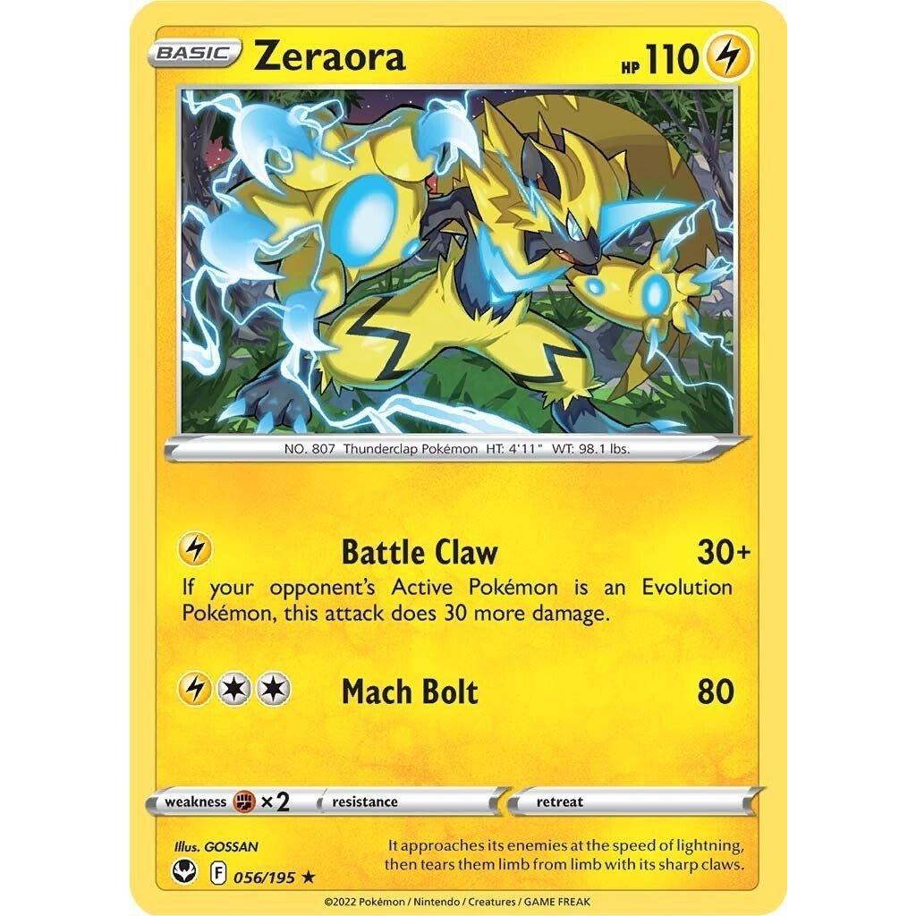 The Pokemon Company Zeraora (056/195) (SWSH12: Silver Tempest) by LAB7 Malta, Europe